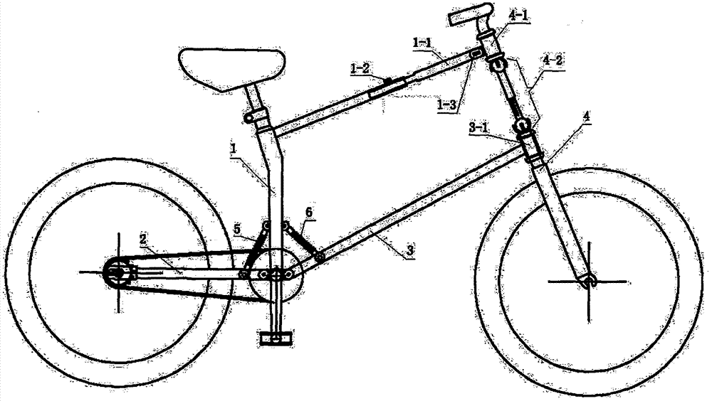 一種可前后調整車把的新型避震車架的制造方法與工藝