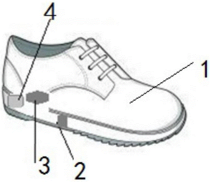 一种自发电定位鞋的制作方法