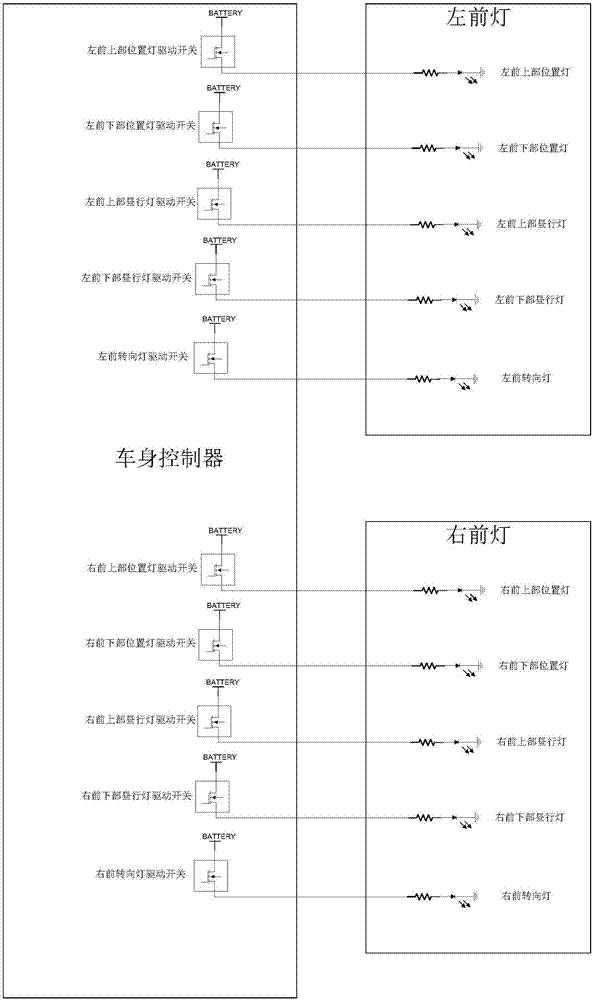 車燈控制模塊、車燈控制系統(tǒng)及汽車的制造方法與工藝