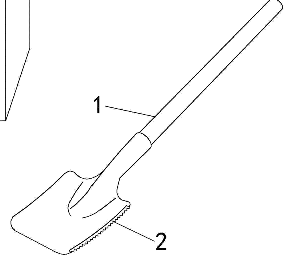 帶鋸齒的鐵鍬的制造方法與工藝
