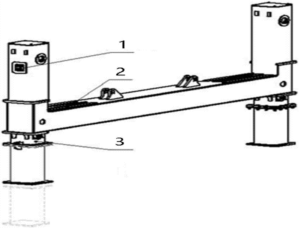 一种步进式自行移动栈桥的支承横移装置的制造方法