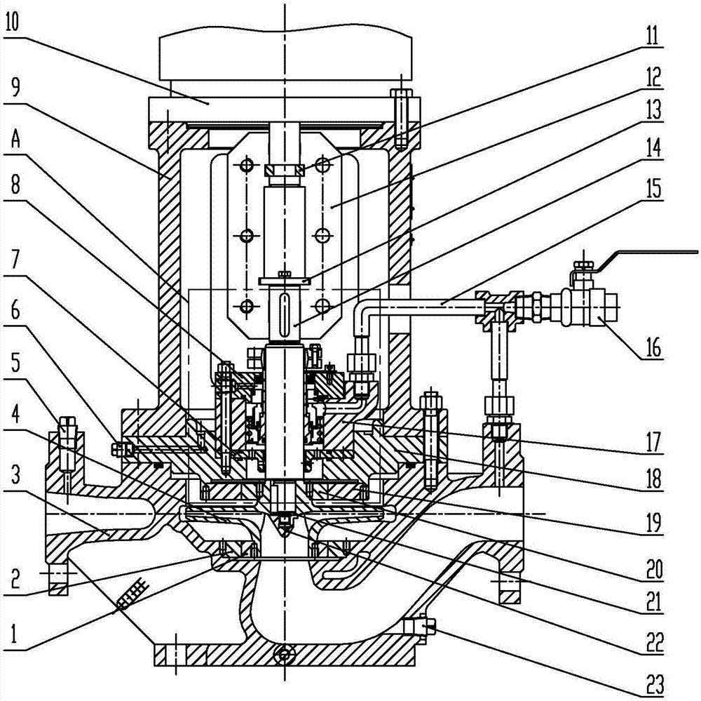 一种配集装式机械密封的便拆式管道离心泵的制造方法与工艺
