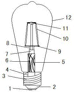 一种全射角的LED灯泡的制造方法与工艺