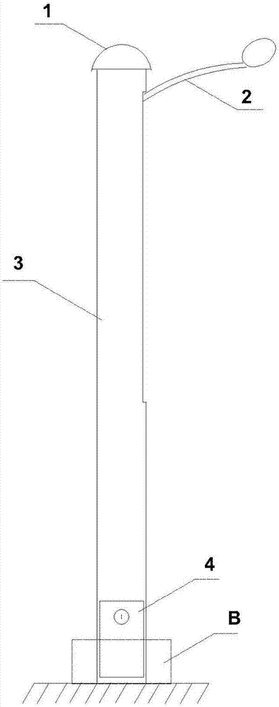 一種燈泡高度可調(diào)的路燈燈桿的制造方法與工藝