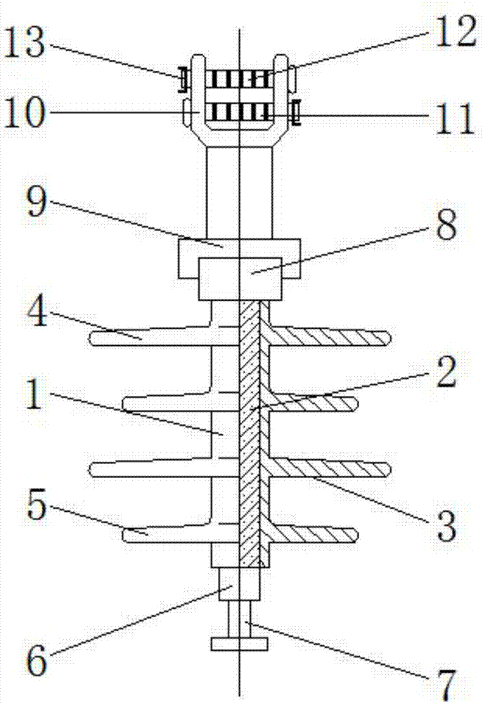 一种轻轨悬浮支柱复合绝缘子的制造方法与工艺