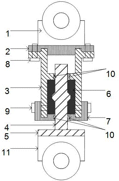 一种两端销轴连接双向铅挤压耗能阻尼器的制造方法与工艺