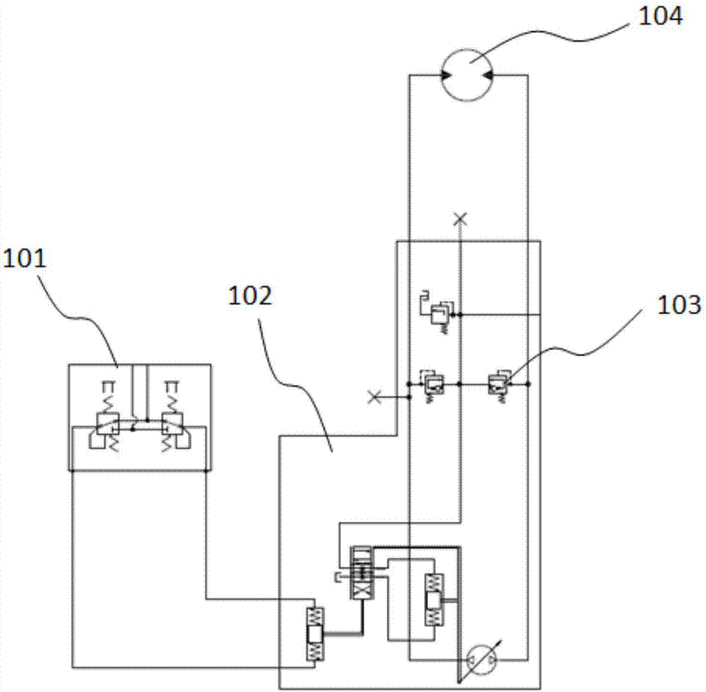 一种外置式闭式泵的压力切断控制系统的制造方法与工艺