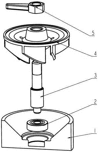 一種汽車水泵中葉輪軸向熱變形量檢測輔具的制造方法與工藝