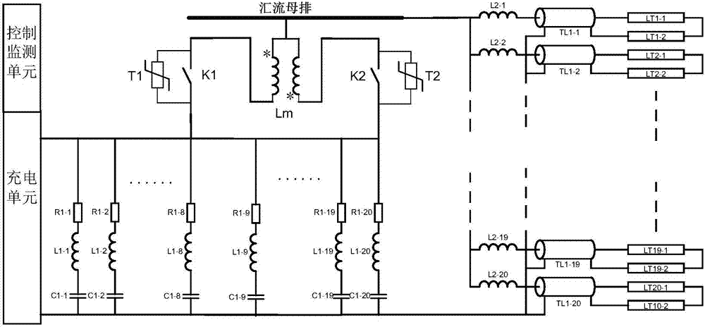 一種帶均流互感器的長(zhǎng)脈寬大電流脈沖電源裝置的制造方法