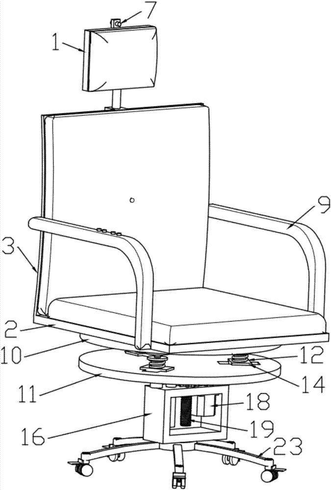 一种自适应转椅及其工作方法与流程