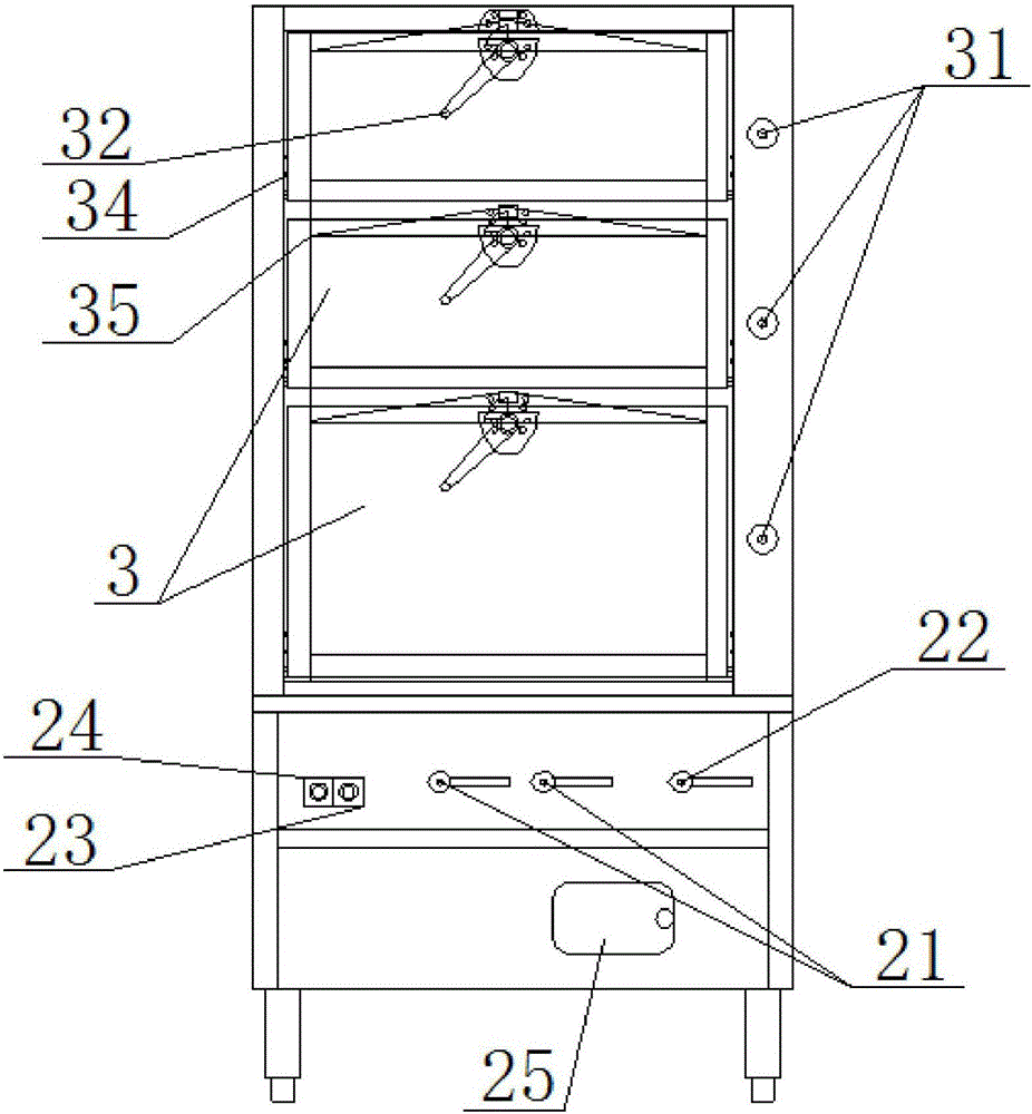 靜音型節能三門蒸柜的制造方法與工藝