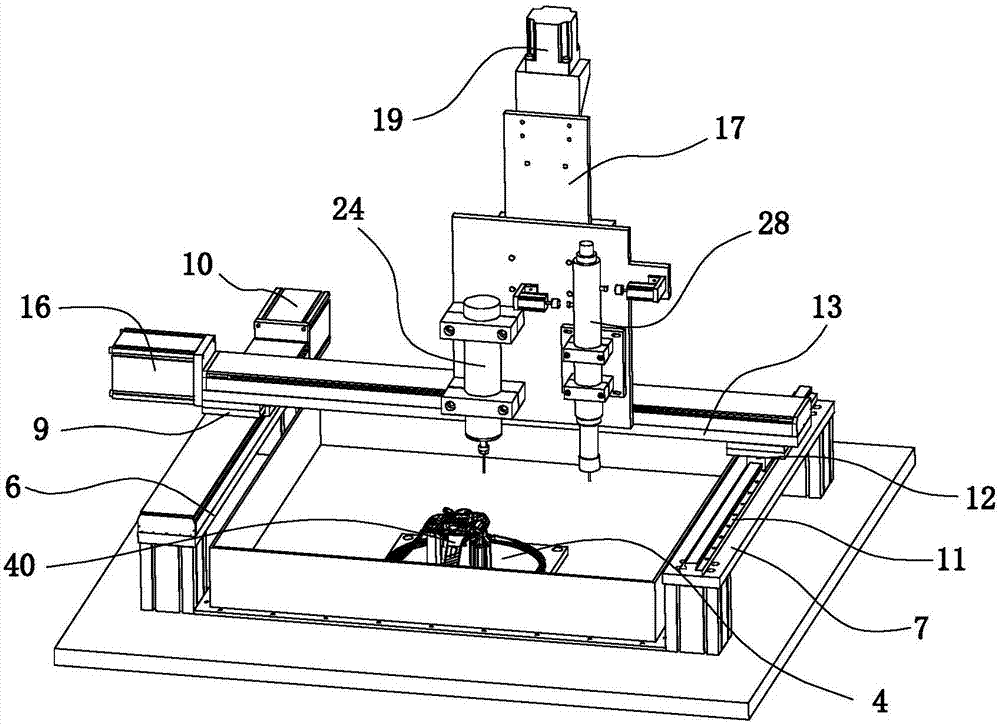 一种方向盘压铸件自动三轴钻孔机的丝锥控制装置的制造方法
