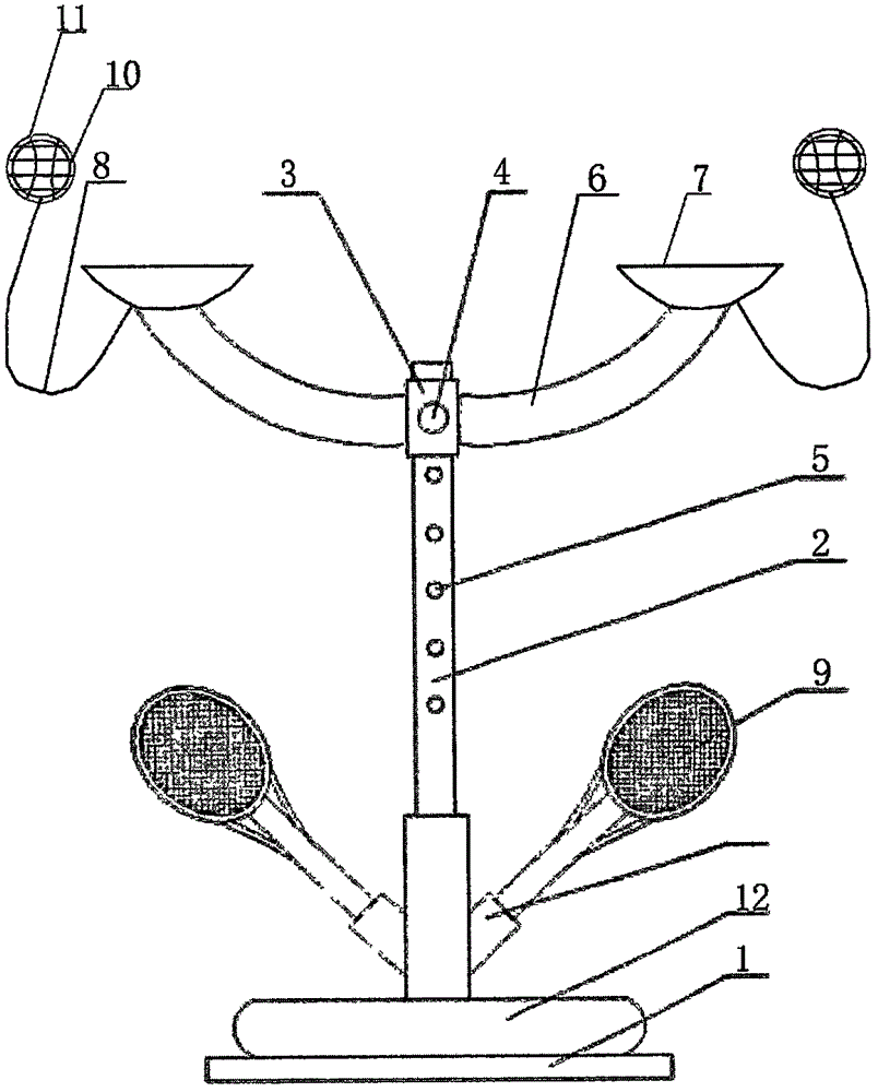 一種網(wǎng)球訓(xùn)練裝置的制造方法