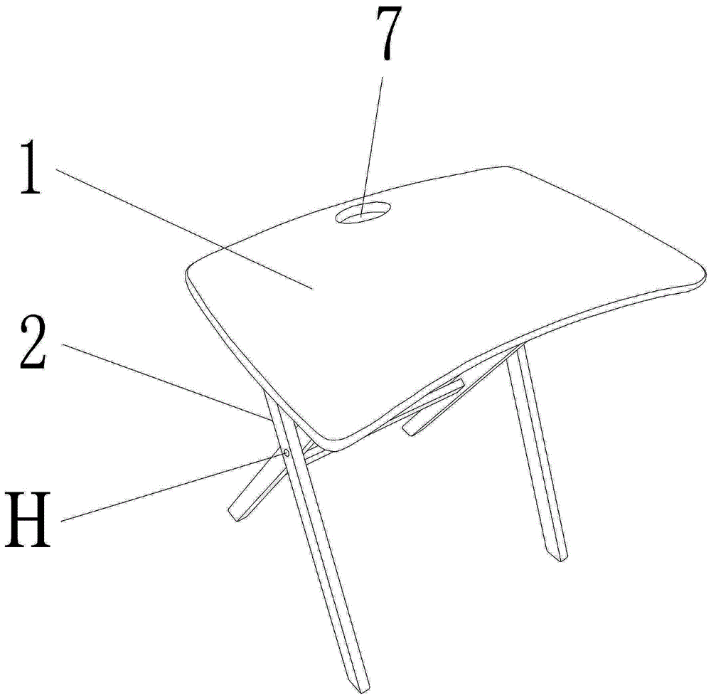 一种便于携带的折叠桌的制作方法