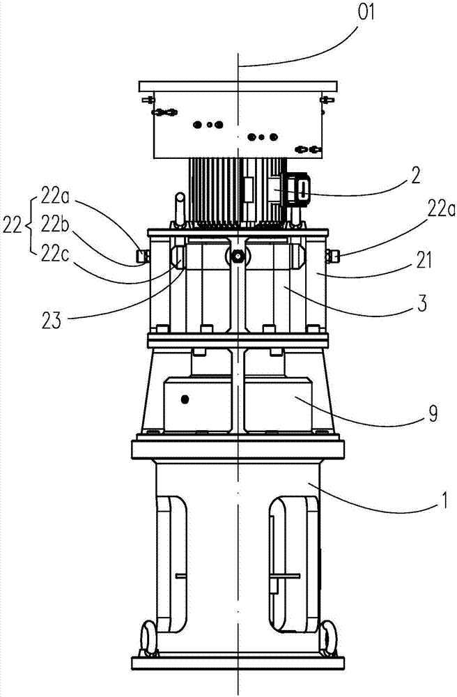 一種隨動(dòng)電機(jī)型機(jī)械式水泵葉片角度在役調(diào)節(jié)裝置的制造方法