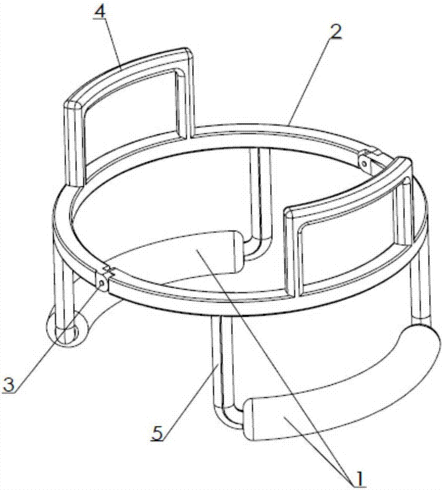 一种弧形支架的催乳按摩器的制造方法与工艺