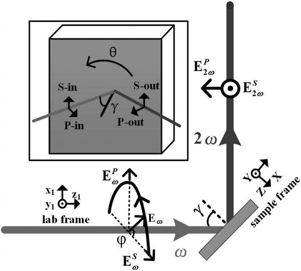 一种利用光学二次谐波测定铁电薄膜畴取向的系统及方法与流程
