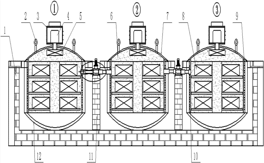 一种铝合金管循环退火处理设备炉的制造方法与工艺
