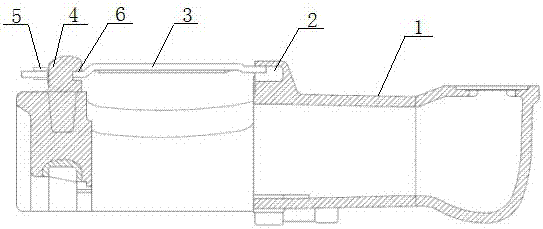 一种气压盘式制动器压板固定机构及方法与流程