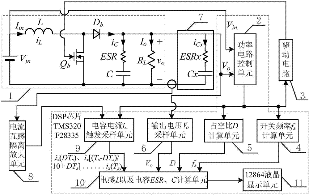 DCM升压变换器电感及输出电容的监测装置及方法与流程