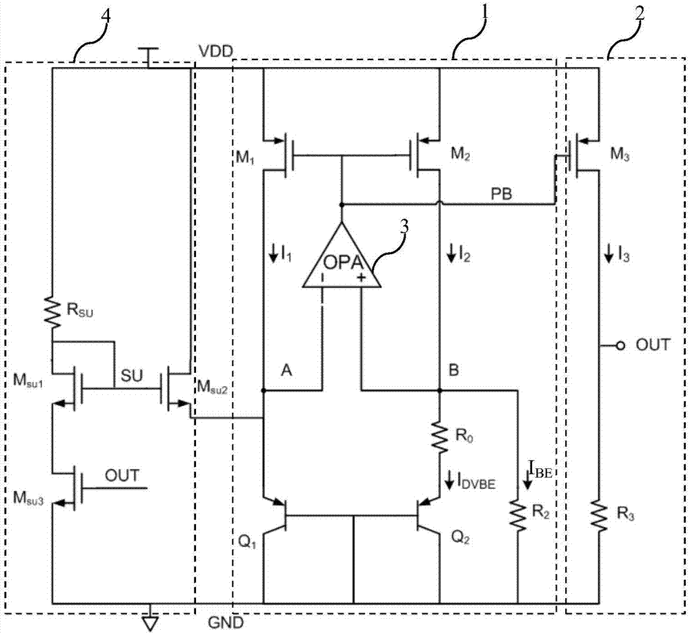 帶隙基準(zhǔn)源的啟動電路的制造方法與工藝