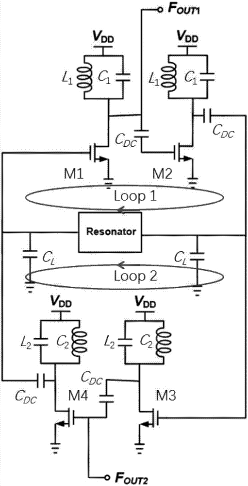 一种双模态振荡器的谐振电路的制造方法与工艺