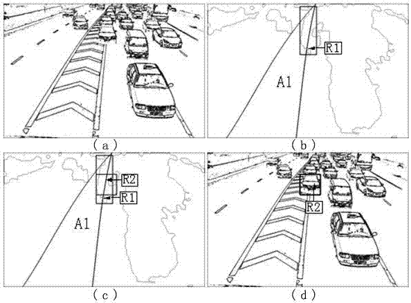 一种基于计算机视觉的导流区违章轧线车辆精确定位方法与流程