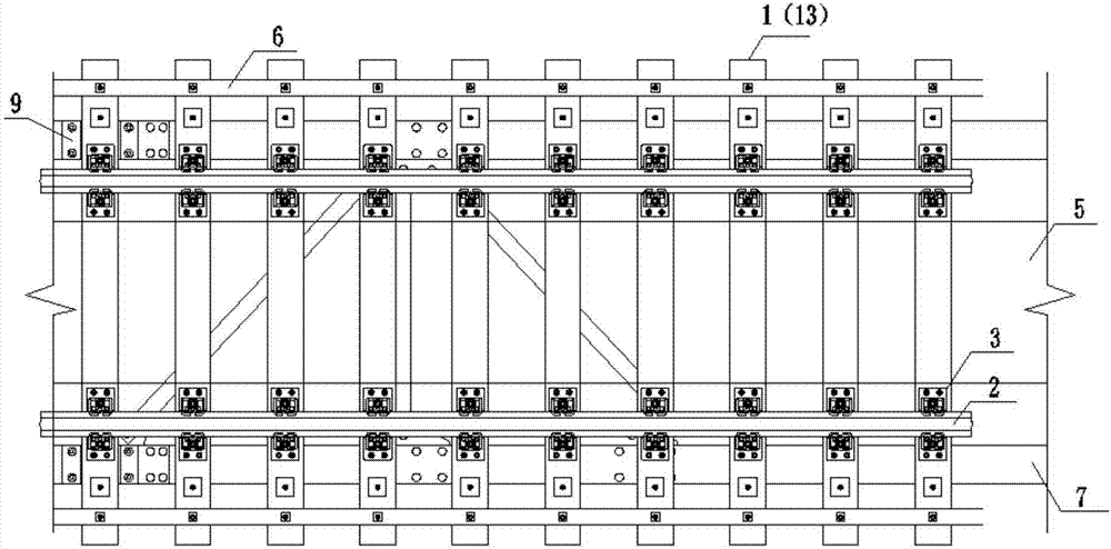 一种钢梁明桥面合成树脂长轨枕更换施工装置及方法与流程