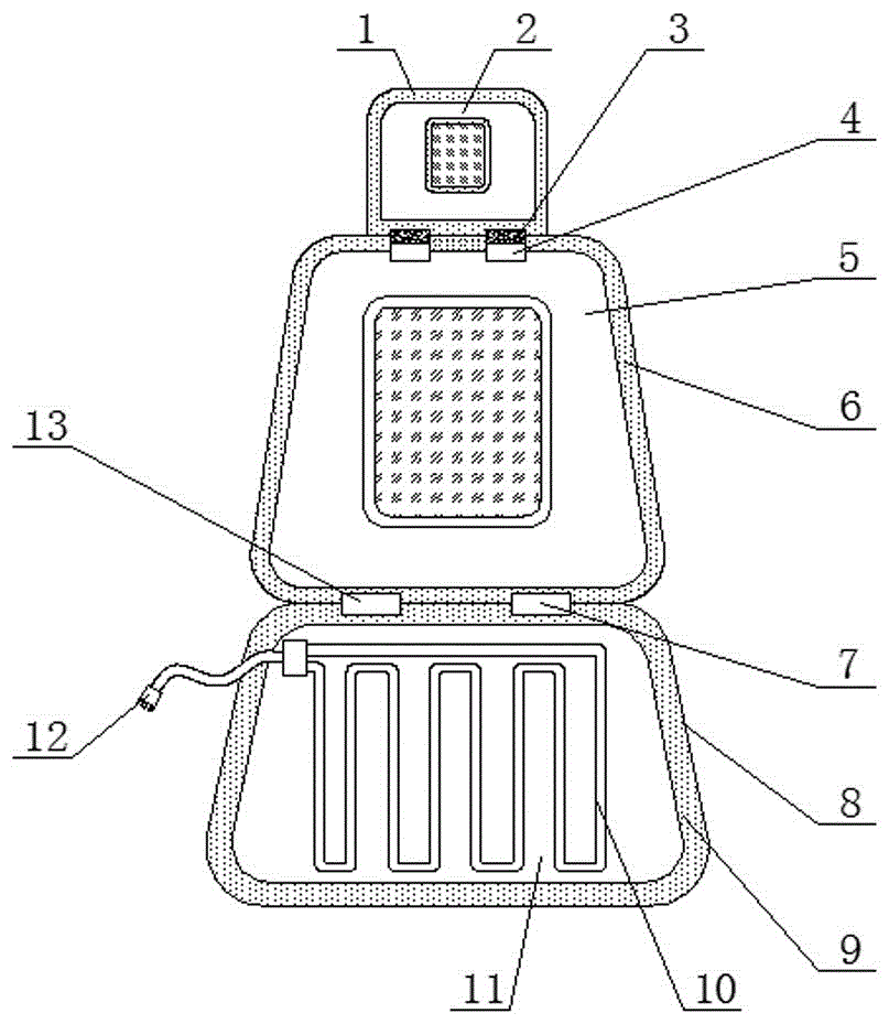 一种USB接口发热水刺无纺布汽车坐垫的制造方法与工艺