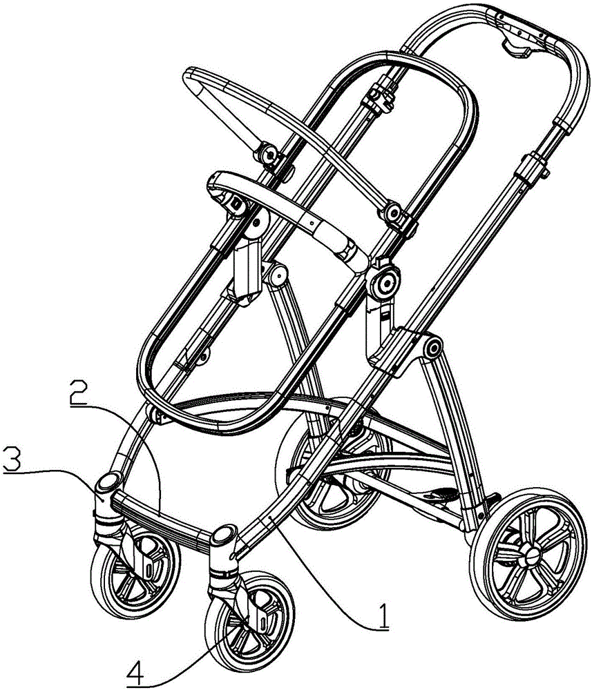 一種嬰兒推車前輪組件的制造方法與工藝