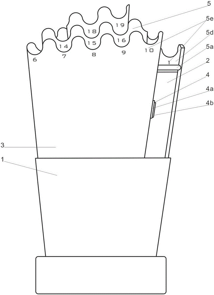 可展开笔筒的制作方法