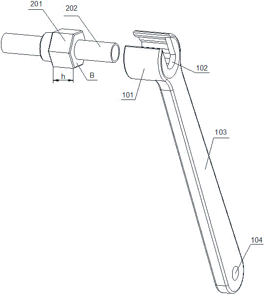 一种油管管路外套螺母拆装扳手的制造方法与工艺