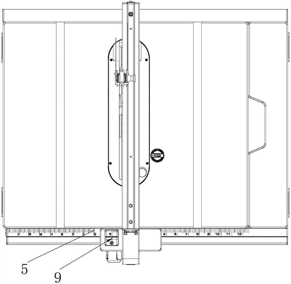 一种台锯工作台的标尺装置的制造方法