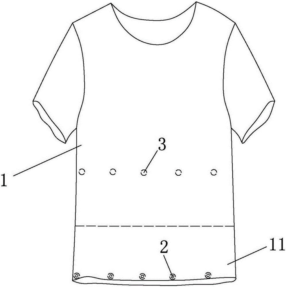 一种长度可调的短袖的制造方法与工艺