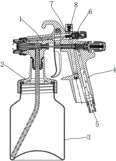 一种可自动泄压的喷枪的制造方法与工艺