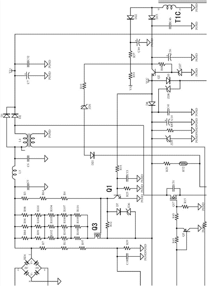 一種大功率LED電源低待機功耗間歇啟動電路的制造方法與工藝