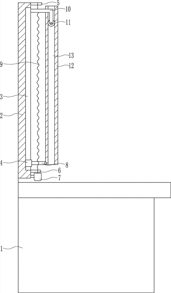 一種帶有LED燈的化妝看書一體化桌子的制造方法與工藝