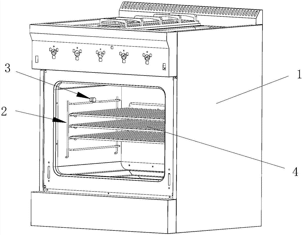 一种烤箱的挂架固定结构的制造方法与工艺