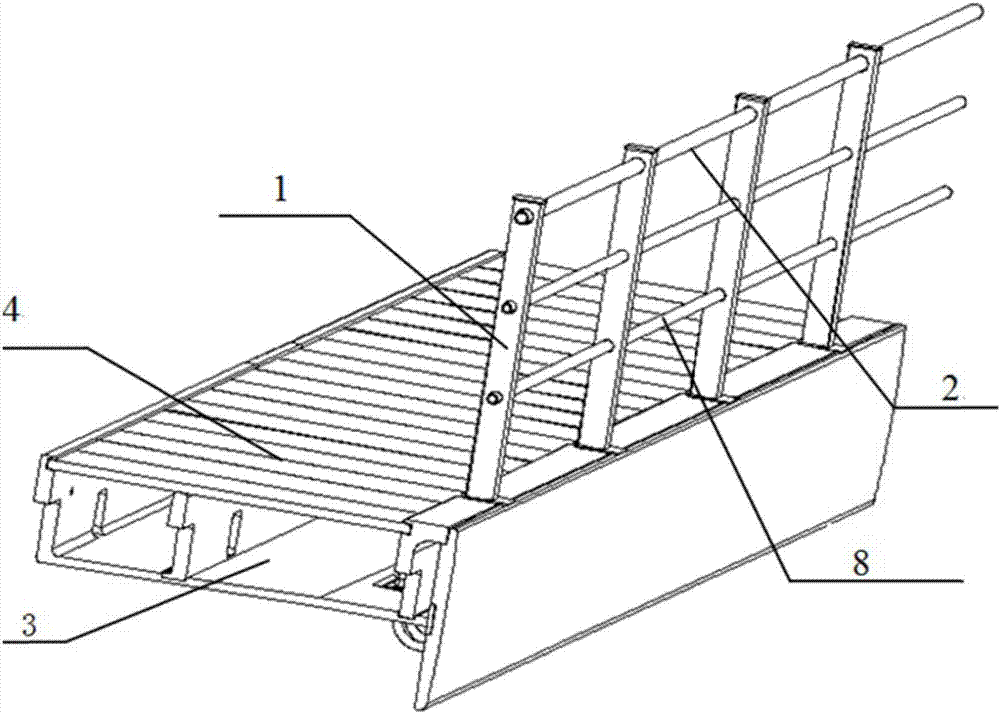 一种铁路预应力混凝土箱形梁复合材料桥面附属设施的制造方法与工艺