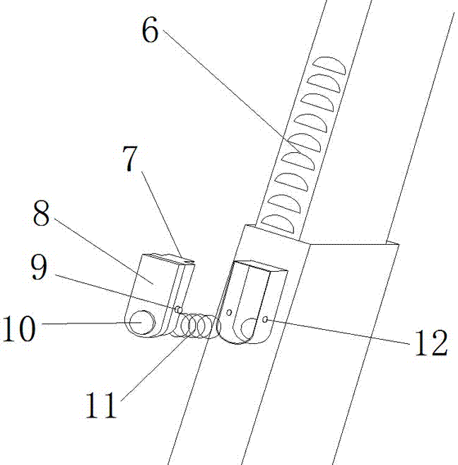 一種建筑工程施工用可伸縮爬梯的制造方法與工藝