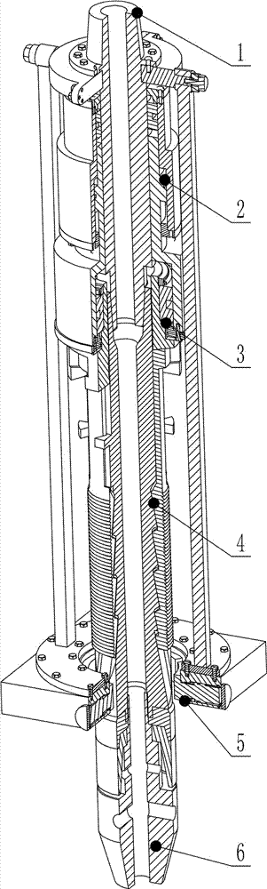 一種環(huán)形液壓缸驅(qū)動的內(nèi)撐外夾式頂驅(qū)下套管工具的制造方法與工藝