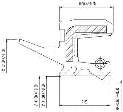 一种多唇口防尘油封的制造方法与工艺