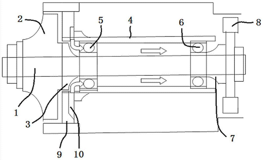 一種微型渦噴發(fā)動機垂直借氣高壓冷卻潤滑軸承結(jié)構(gòu)的制造方法與工藝