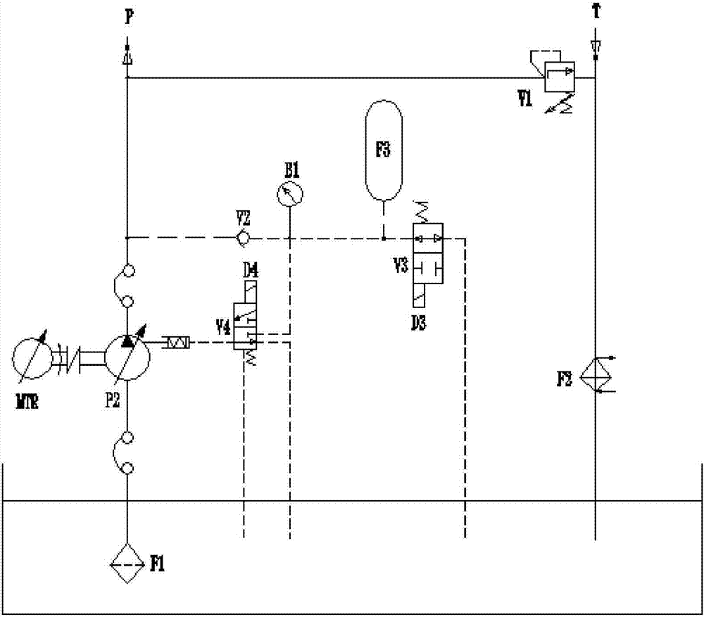 一种伺服驱动带变量泵低速控制液压回路的制造方法与工艺