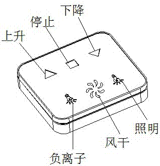 一種無需電池的多鍵晾衣機(jī)的遙控器的制造方法與工藝