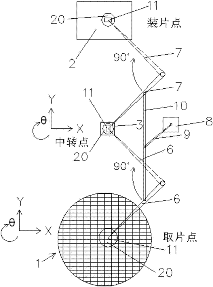 一種接力式快速取片、裝片裝置及其采用它的裝片機(jī)的制造方法