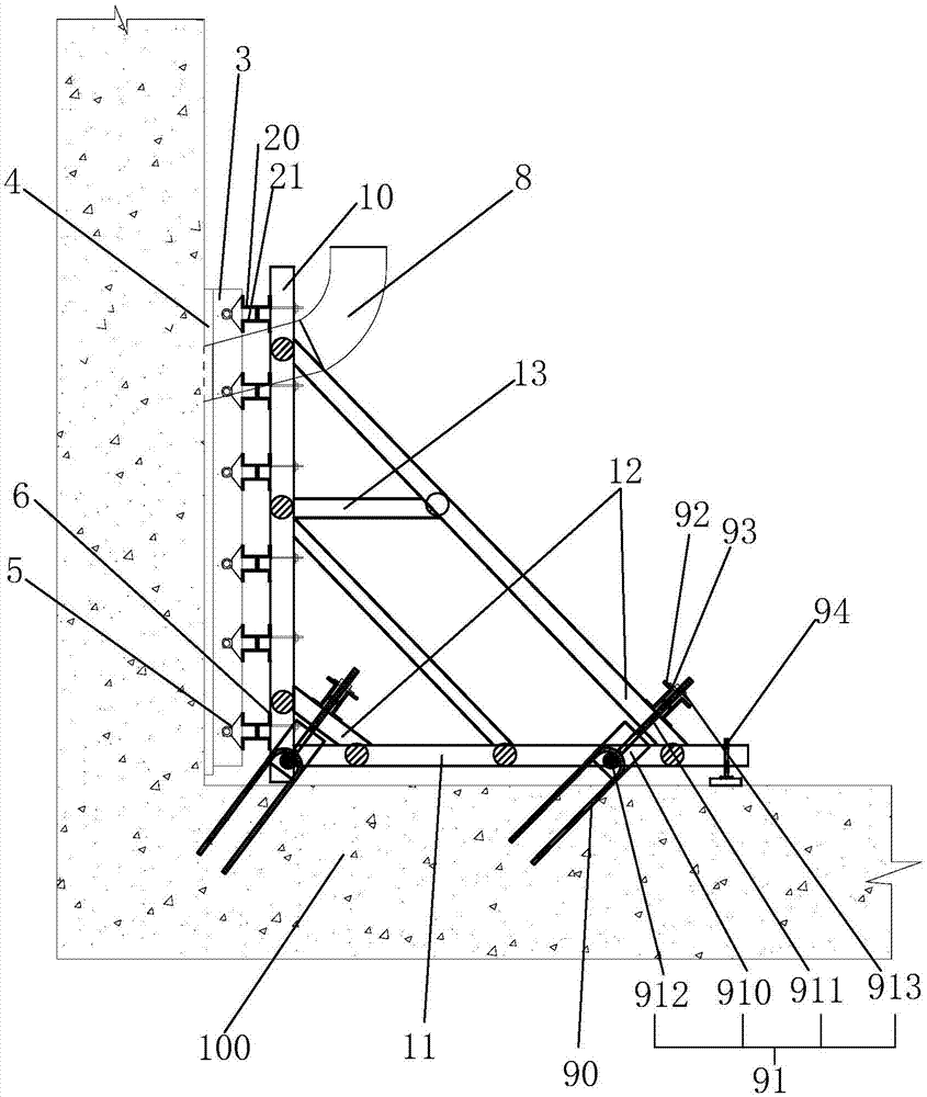 三角架模板支架的制作方法