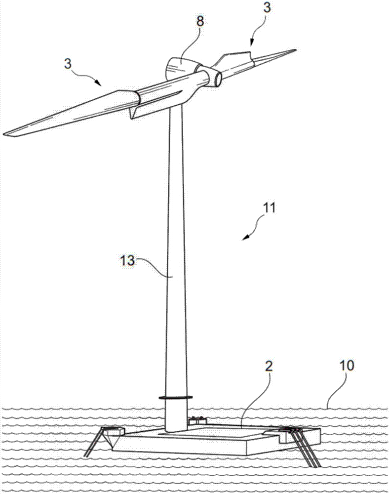塔架高度降低的浮動風(fēng)力渦輪機(jī)結(jié)構(gòu)及其重量優(yōu)化方法與流程