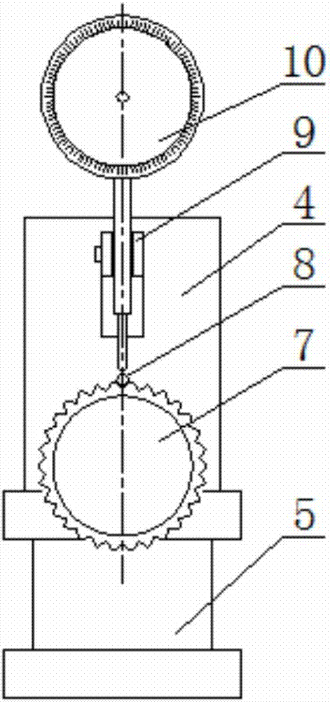 汽车推杆齿轮分度圆与螺纹同心度测量装置的制造方法