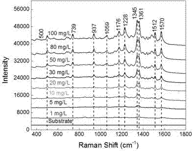 一种检测人工合成色素的表面增强拉曼散射基底及其制备方法和应用与流程